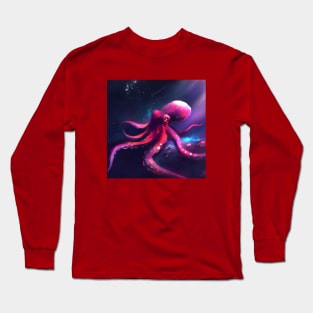 Outer Space Octopus Long Sleeve T-Shirt